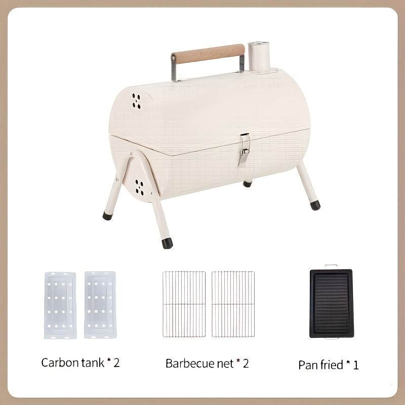 Portable Cast Iron BBQ Grill Charcoal Stove-4