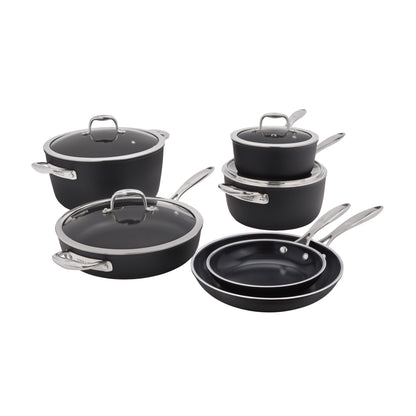 ZWILLING Forte Plus Cookware Set, 10 Piece, Aluminum, Ceramic Titanium-0
