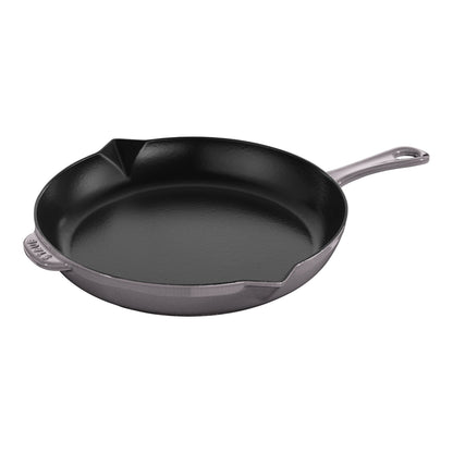 STAUB Pans 30 cm / 12 inch Cast Iron Frying Pan, Graphite-Grey-0