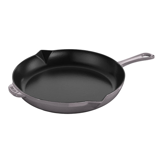 STAUB Pans 30 cm / 12 inch Cast Iron Frying Pan, Graphite-Grey-0