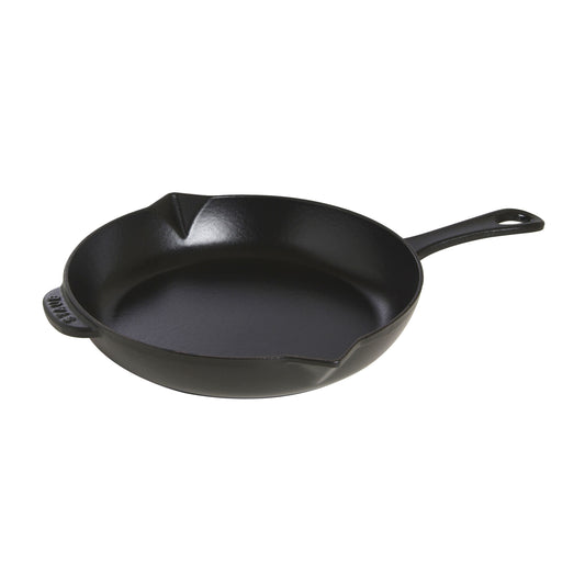 STAUB Pans 26 cm / 10 inch Cast Iron Frying Pan, Black-0