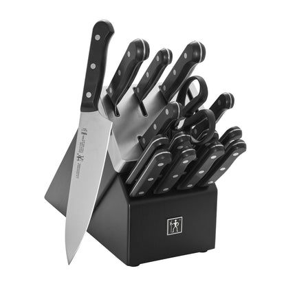 Henckels Solution 16 Piece, Knife Block Set, Black-1