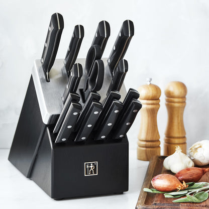 Henckels Solution 16 Piece, Knife Block Set, Black-3