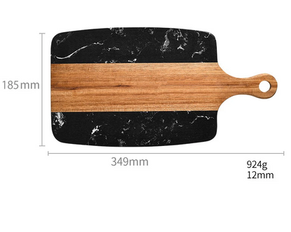 Chopping Board Marble Splicing Acacia Wood-4