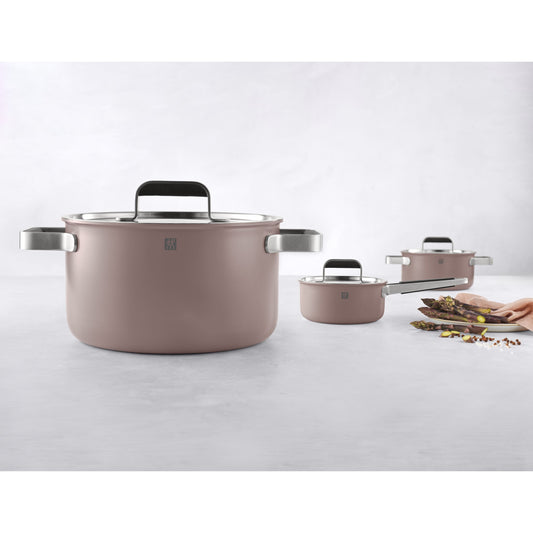 ZWILLING Pure Cookware Set, 6 Piece 18/10 Stainless Steel, Rose-1