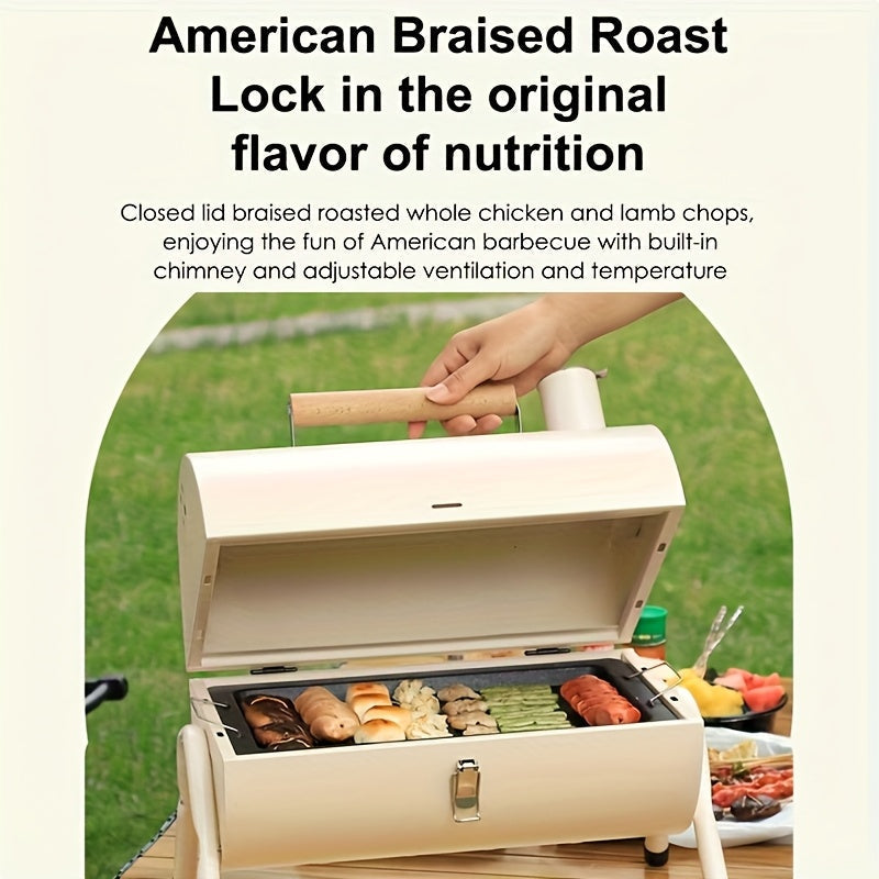 Portable Cast Iron BBQ Grill Charcoal Stove-3